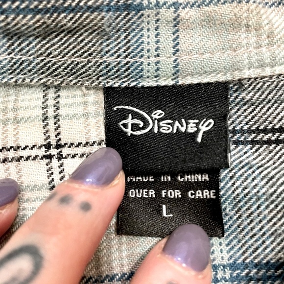 Disney Peter pan Neverland plaid button up - Picture 5 of 9